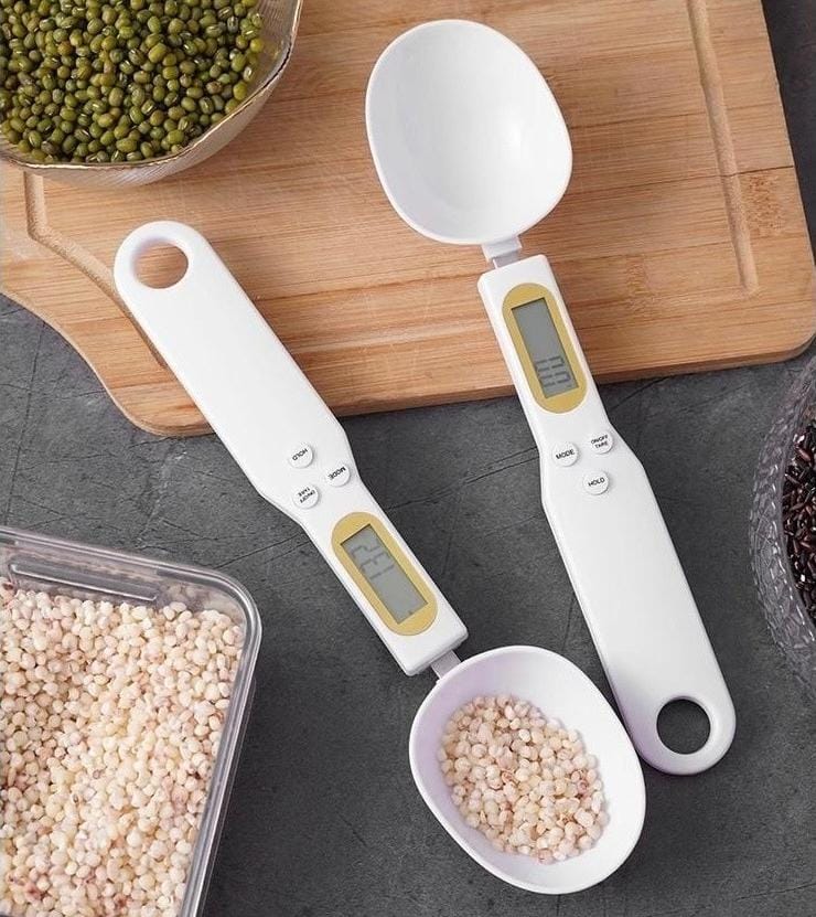 Báscula de Cocina Electrónica Digital LCD de 500g y 0.1g, Cuchara Medidora Digital para Alimentos, Harina, Leche y Café, Mini Herramienta de Cocina